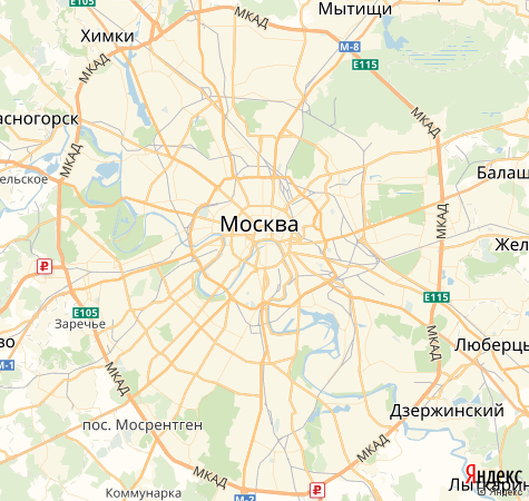 Карта Москвы